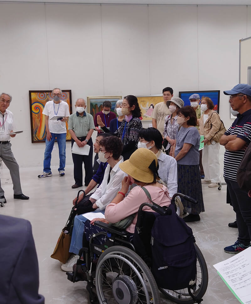 写真：展覧会の模様