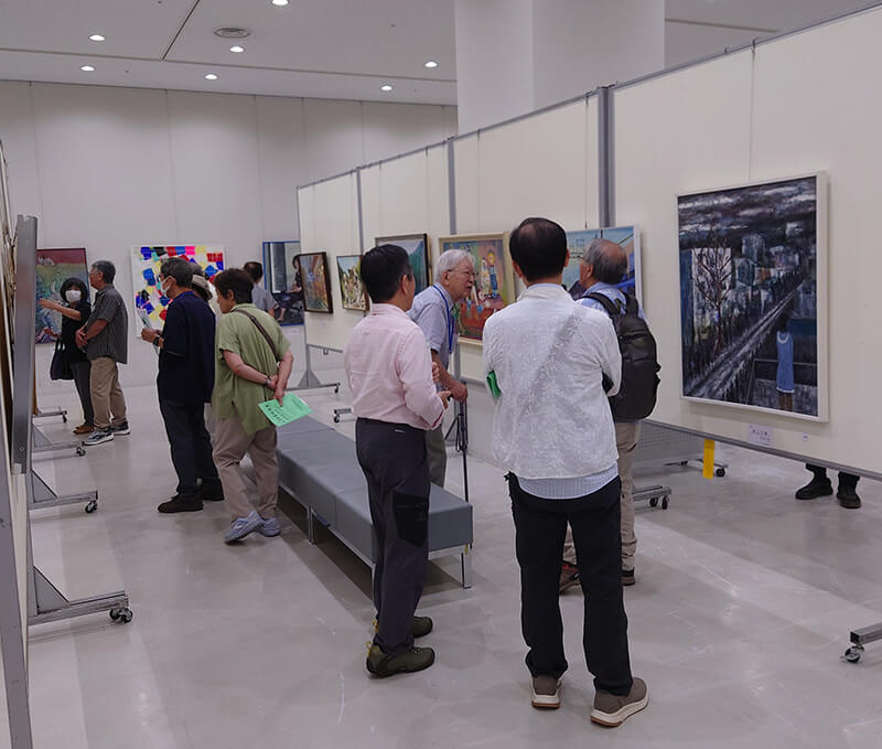 写真：展覧会の模様