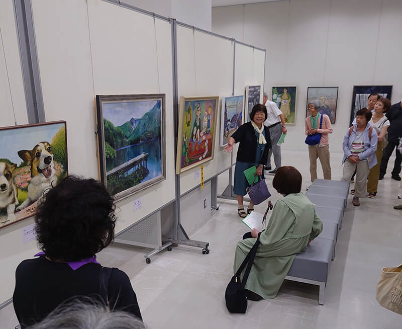 写真：展覧会の模様